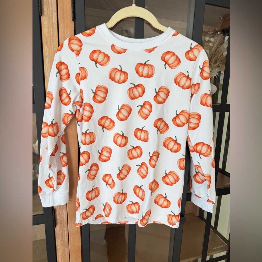 Stitchy Fish pumpkins Spice long sleeve tee sweater pullover unisex print crew